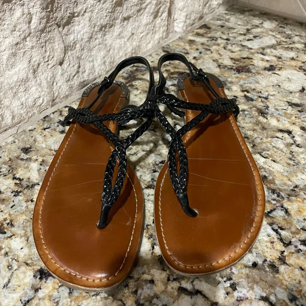 Gianni Bini, Amalya Black Sandals, Size 11 - Picture 2 of 4